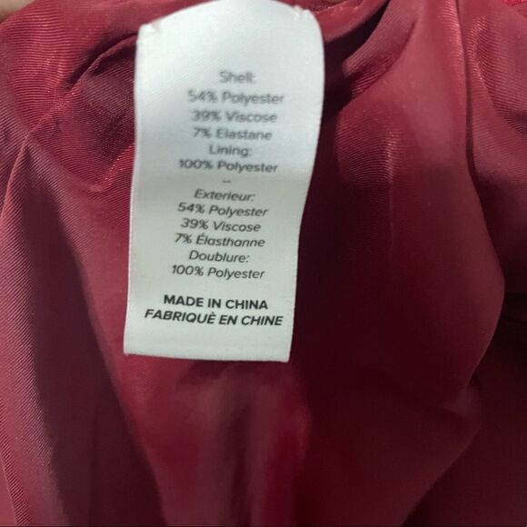 ☀️❄️cinq a sept Piper Ruffle Midi Asymmetrical Dress in Pomegranate Sz 4 - Picture 12 of 13